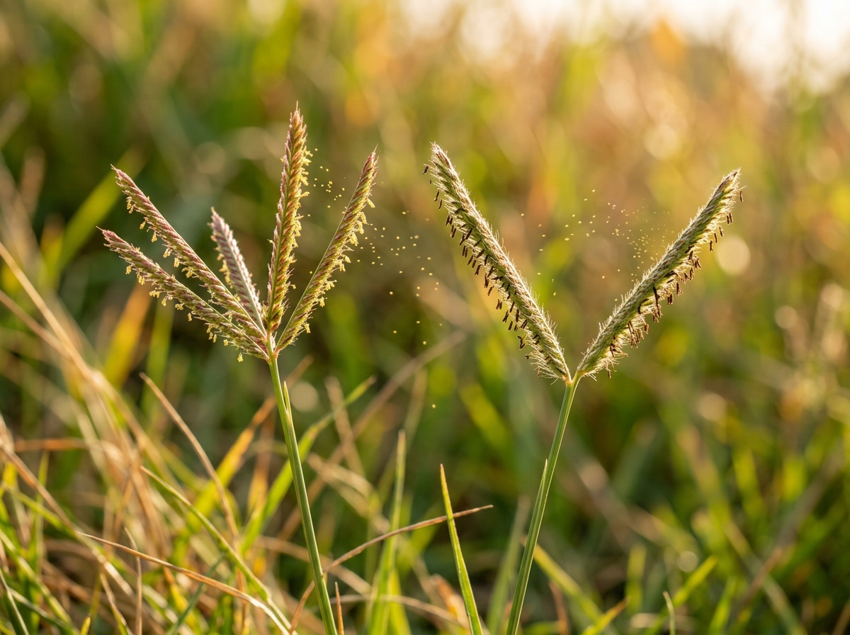Couch and Bahia grass pollination
