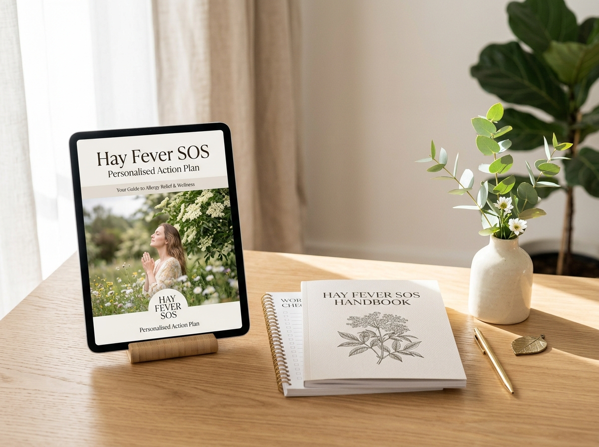 Hay Fever SOS Handbook Mockup